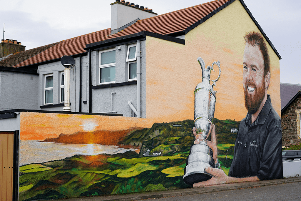 The mural of Shane Lowry in Portrush